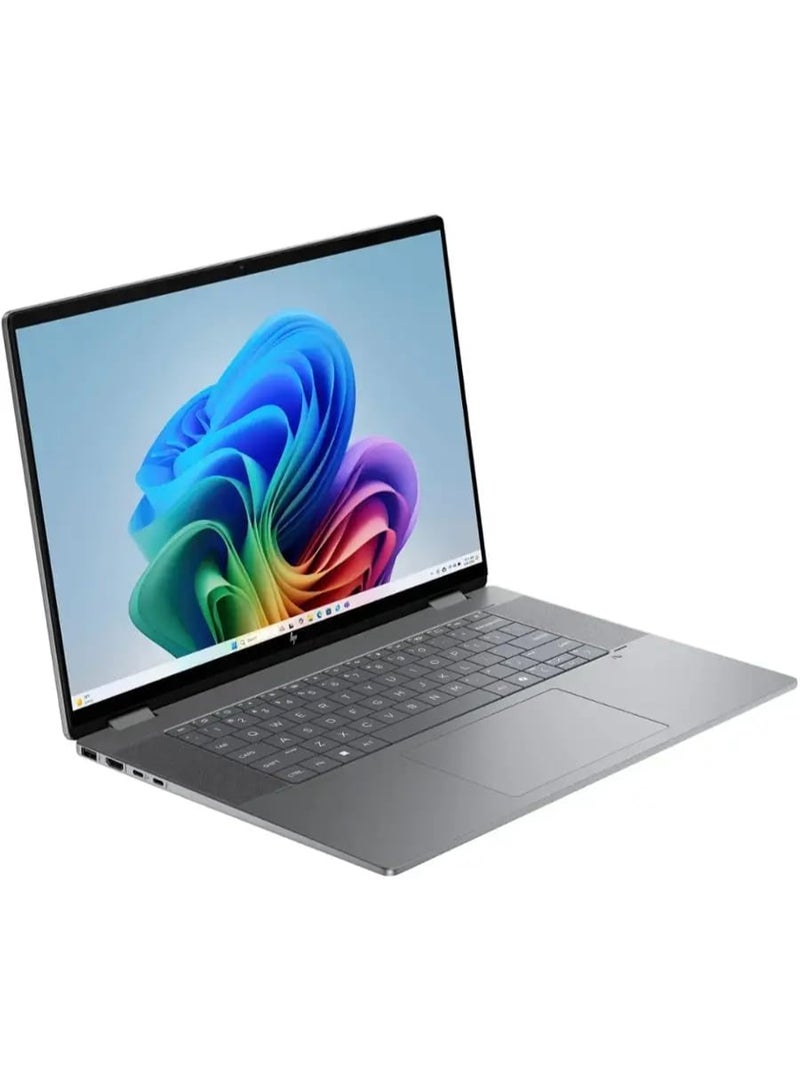 HP OmniBook X FILP Copilot+ PC 16 inch 2K Touch 2-in-1 Touchs Laptop, AMD Ryzen AI 5 340, 16GB DDR5 RAM, 1TB SSD, Backlit KB, Copilot+ PC, Windows 11 Home, Meteor Silver, 16-ar0013dx English Meteor Silver - Image 5