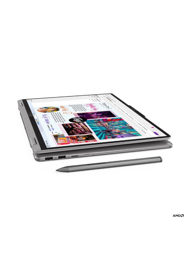 Lenovo Yoga 7 2-in-1 16AHP9 16" WUXGA IPS Touch Convertible Laptop, AMD Ryzen 7 8840HS CPU, 16GB LPDDR5x RAM, 512GB SSD, AMD Radeon 780M Graphics, Wi-Fi 6E, Fingerprint Reader, Windows 11, Arctic Grey English Arctic Grey - Image 3