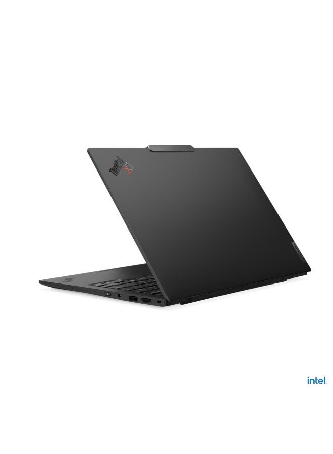 لينوفو لابتوب الأعمال ThinkPad X1 Carbon الجيل 13 إصدار Aura، شاشة تعمل باللمس WUXGA مقاس 14"، معالج Intel Core Ultra 7 258V، ذاكرة RAM 32GB LPDDR5x، قرص SSD PCIe 5.0 سعة 1TB، رسومات Intel Arc 140V، لوحة مفاتيح مضاءة باللونين الإنجليزي والعربي. - Image 5