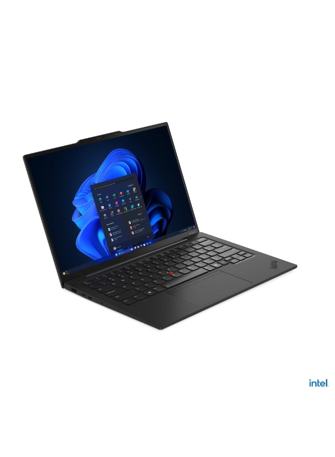 لينوفو لابتوب الأعمال ThinkPad X1 Carbon الجيل 13 إصدار Aura، شاشة تعمل باللمس WUXGA مقاس 14"، معالج Intel Core Ultra 7 258V، ذاكرة RAM 32GB LPDDR5x، قرص SSD PCIe 5.0 سعة 1TB، رسومات Intel Arc 140V، لوحة مفاتيح مضاءة باللونين الإنجليزي والعربي. - Image 4