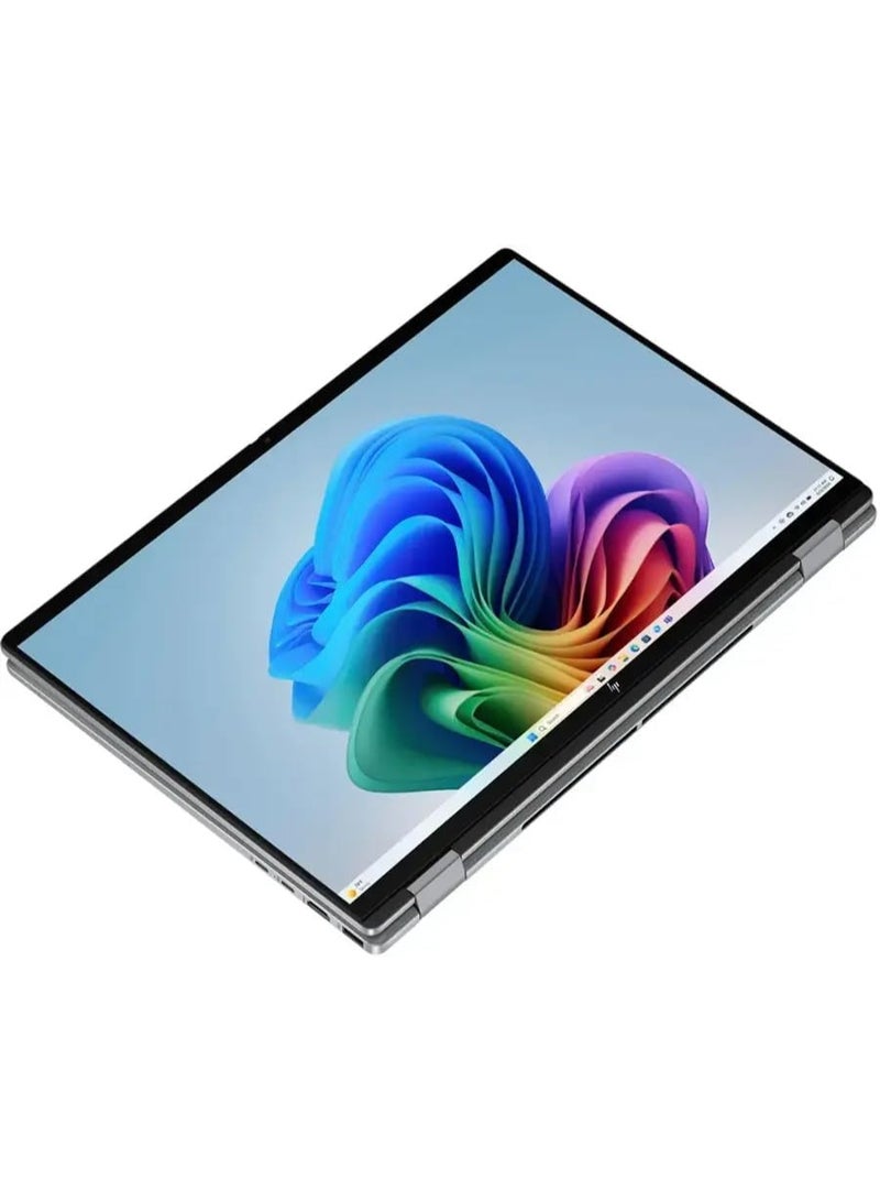 HP OmniBook X FILP Copilot+ PC 16 inch 2K Touch 2-in-1 Touchs Laptop, AMD Ryzen AI 5 340, 16GB DDR5 RAM, 512GB SSD, Backlit KB, Copilot+ PC, Windows 11 Home, Meteor Silver, 16-ar0013dx English Meteor Silver - Image 4