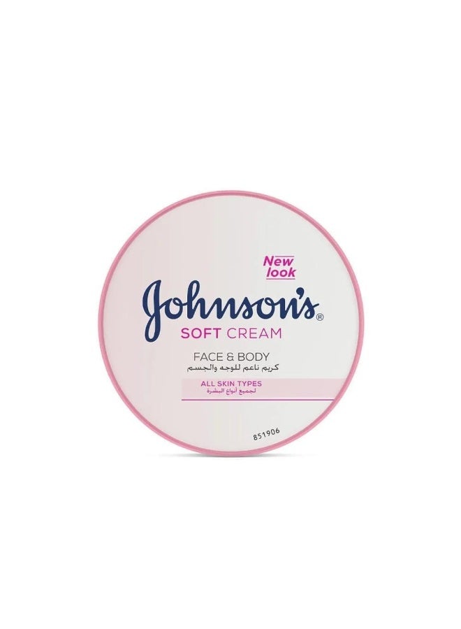 Johnson & Johnson 24 Hour Moisture Soft Cream For Face & Body - 300ml - Image 4