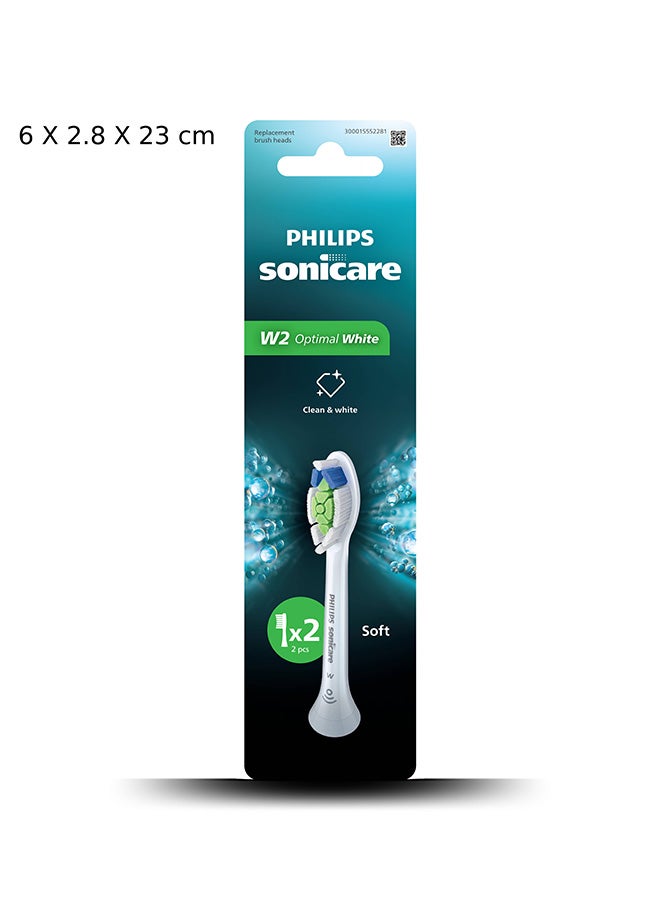 فيليبس رأس فرشاة سونيكير أوبتيمال وايت 2PK HX6062/14 - Image 2