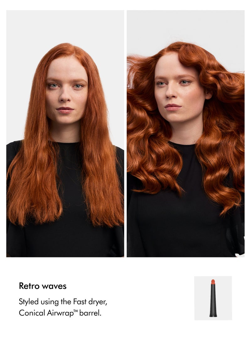 Dyson Airwrap™ i.d.  multi-styler and dryer Straight+Wavy | Ceramic Apricot 308F T1 T2 | 2 years Dyson Warranty Ceramic Apricot - Image 3