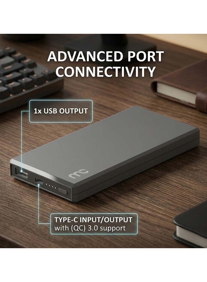 ماي كاندي PB-C150 باور بانك 10000 مللي أمبير 22.5 واط USB-C PD للشحن السريع، أسود - Image 5
