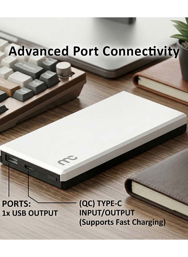 ماي كاندي PB-C150 باور بانك 10000 مللي أمبير 22.5 واط USB-C PD للشحن السريع، أبيض - Image 5