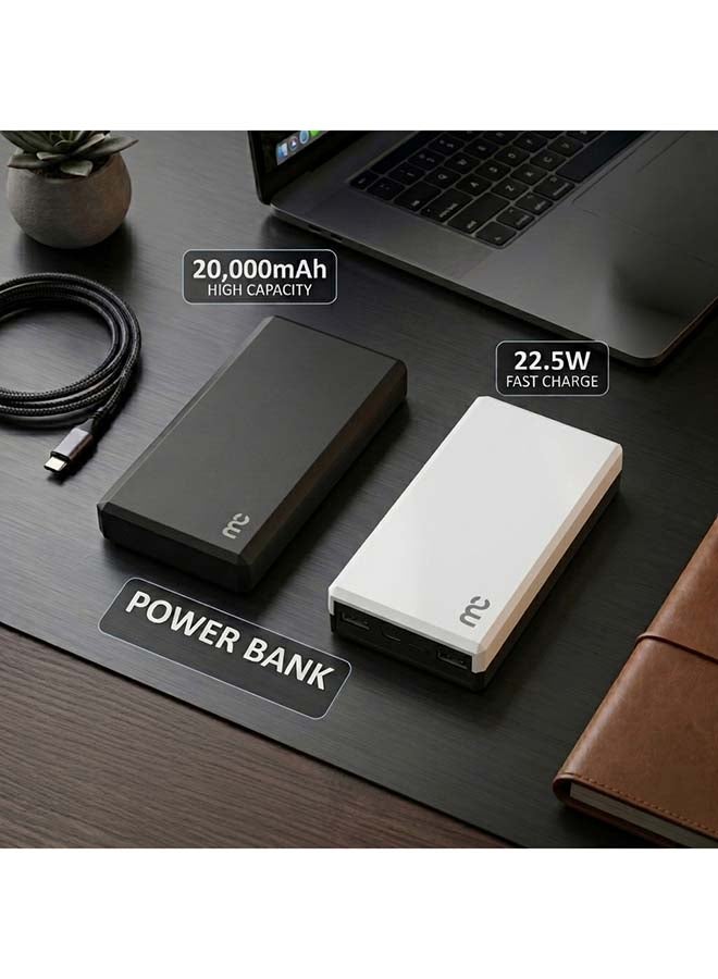 ماي كاندي PB-C250 باور بانك 20000 مللي أمبير 22.5 واط USB-C PD للشحن السريع، أسود - Image 3