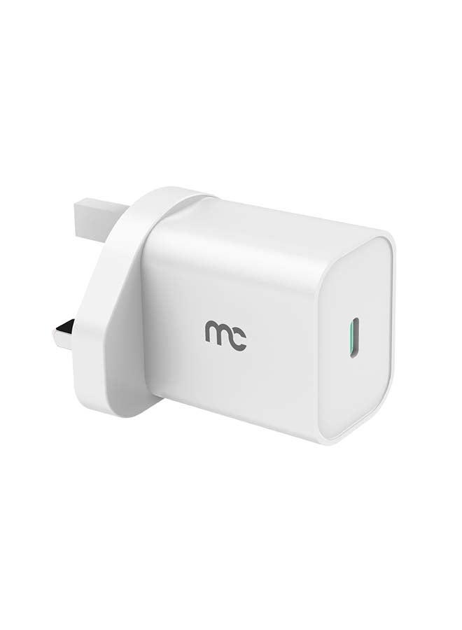 ماي كاندي شاحن حائط سريع Tc-D33 33W Usb-C Pd لأجهزة Iphone و Samsung وأجهزة Usb-C، أبيض - Image 1