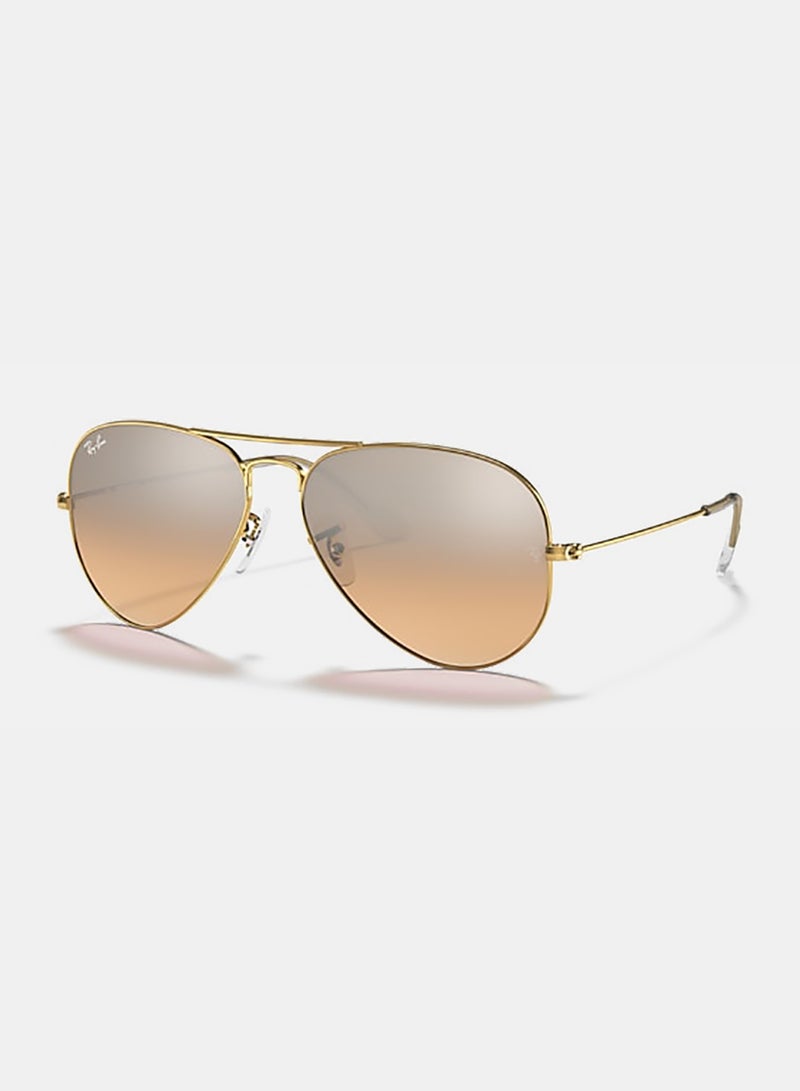 Ray-Ban Men's Men Full Rim Pilot Sunglasses 0RB3025 58 - Image 1