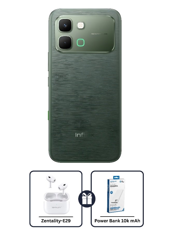 Infinix Note Edge Dual SIM Silk Green 8GB RAM 256GB 5G + Zentality E29 Earbuds + Zentality Powerbank 10k mAh - Middle East Version - Image 2