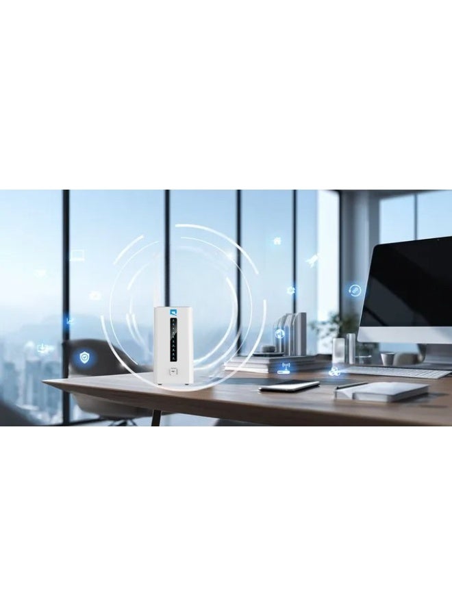 Mobily Renewed - Air Fiber 5G Router With High Speed Wi‑Fi6 AX1800 | 5G up to 1800 Mbps , 5G High - speeds Connection up to 5Gbps Download Speed| Connect up to 32 devices | Supports Mobily Network Only | DWR-2000M/MOB white - Image 3