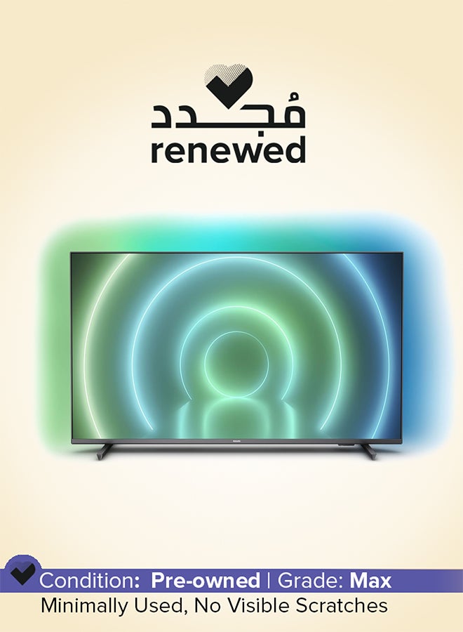 Philips Renewed - 50 Inch LED Series PUT7906 4K Smart TV 50PUT7906 black - Image 1