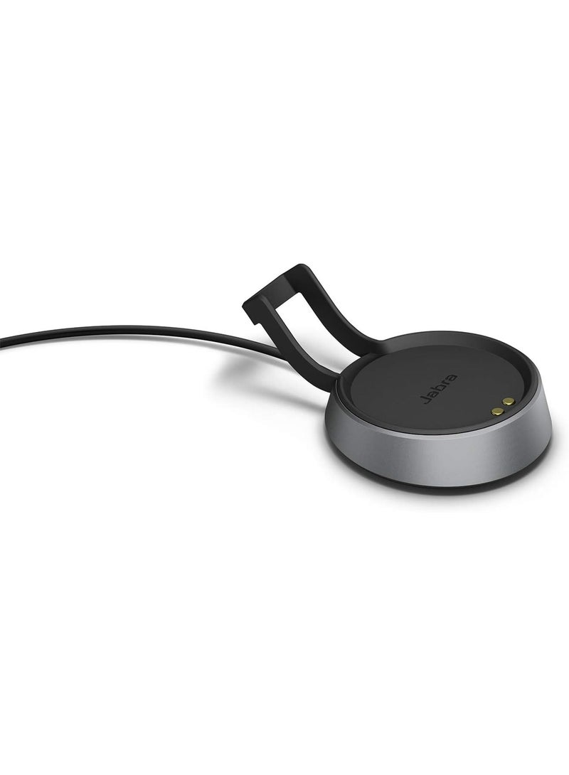 Jabra Evolve2 85 Link380a UC Stereo Wireless Over‑Ear Headset – ANC, 10‑Mic Array, 40 mm Speakers, Bluetooth 5.0, USB‑A/3.5 mm, 37 Hr Battery, Microsoft Teams Certified, Carry Case & Charging Stand | 28599‑999‑989 Black - Image 4