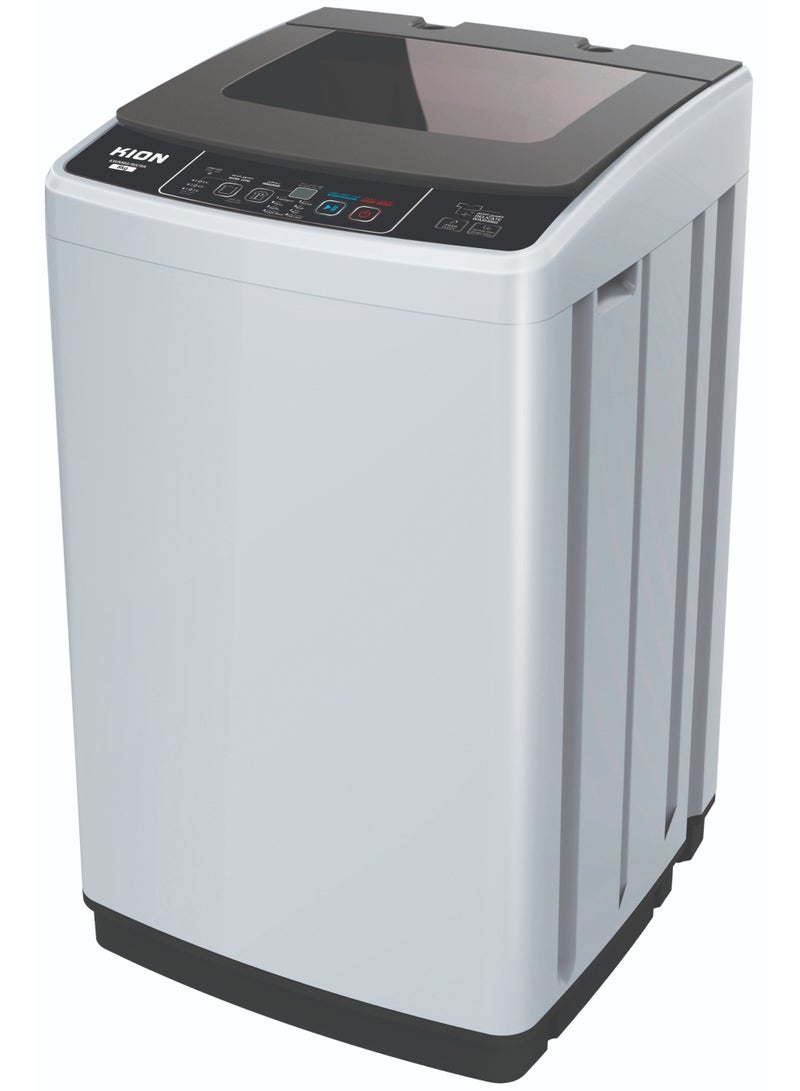 Top Load Washing Machine – 8 Kg – Fully Automatic – 8 Wash Programs – Stainless Steel Drum 8 kg KWM80/8029AG silver