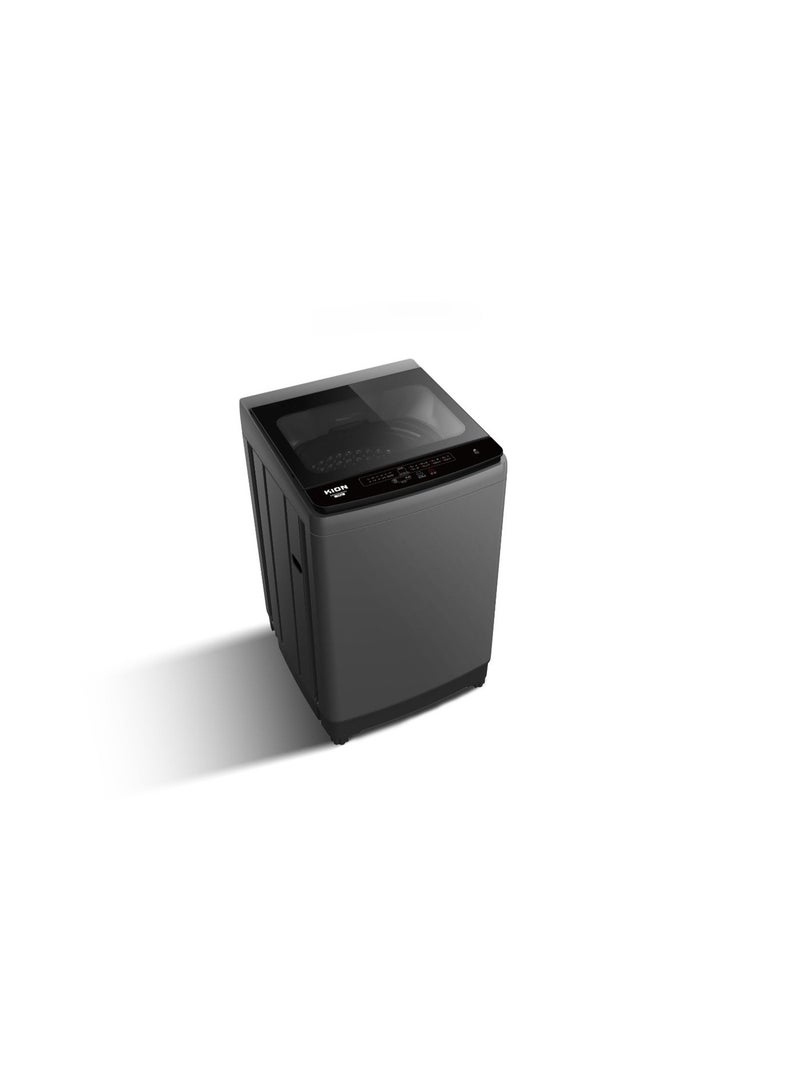Kion Top Load Washing Machine – 10 Kg – Fully Automatic – 8 Wash Programs – Stainless Steel Drum 10 kg KWM100/2039JW black - Image 2