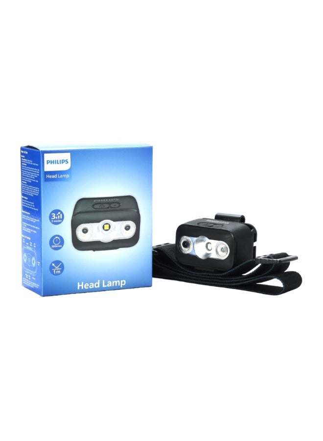 فيليبس PHILIPS  Rechargeable LED Headlamp 220 Lumens | 100m Beam Range | 10 Light Modes | USB‑C Charging | Gesture Sensor Control | IPX4 Waterproof | Adjustable Headlight Torch SFL3153RH SFL3153 Black - Image 2