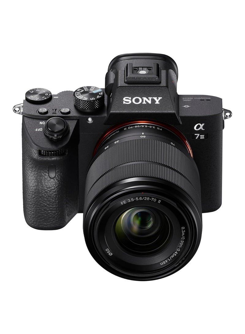 Sony Alpha 7 III Full-Frame Mirrorless Camera Kit - 24.2MP, 5-Axis IBIS, 4K Video with FE 28-70mm Lens (ILCE-7M3M) black - Image 2