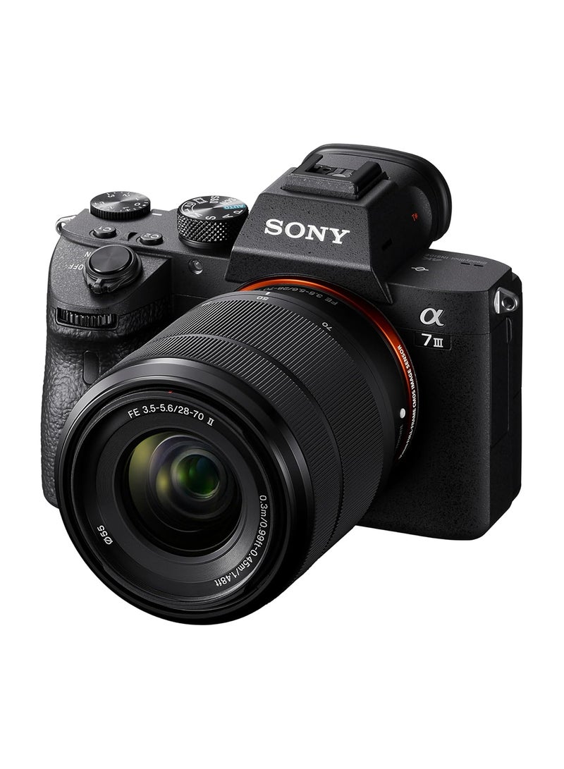 Sony Alpha 7 III Full-Frame Mirrorless Camera Kit - 24.2MP, 5-Axis IBIS, 4K Video with FE 28-70mm Lens (ILCE-7M3M) black - Image 1