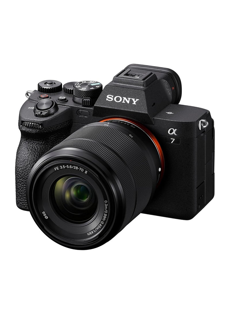 Sony Alpha 7 IV Full-Frame Mirrorless Camera Kit - 33MP, 5.5-Stop IBIS, 4K 60p with FE 28-70mm Lens (ILCE-7M4M) black - Image 2