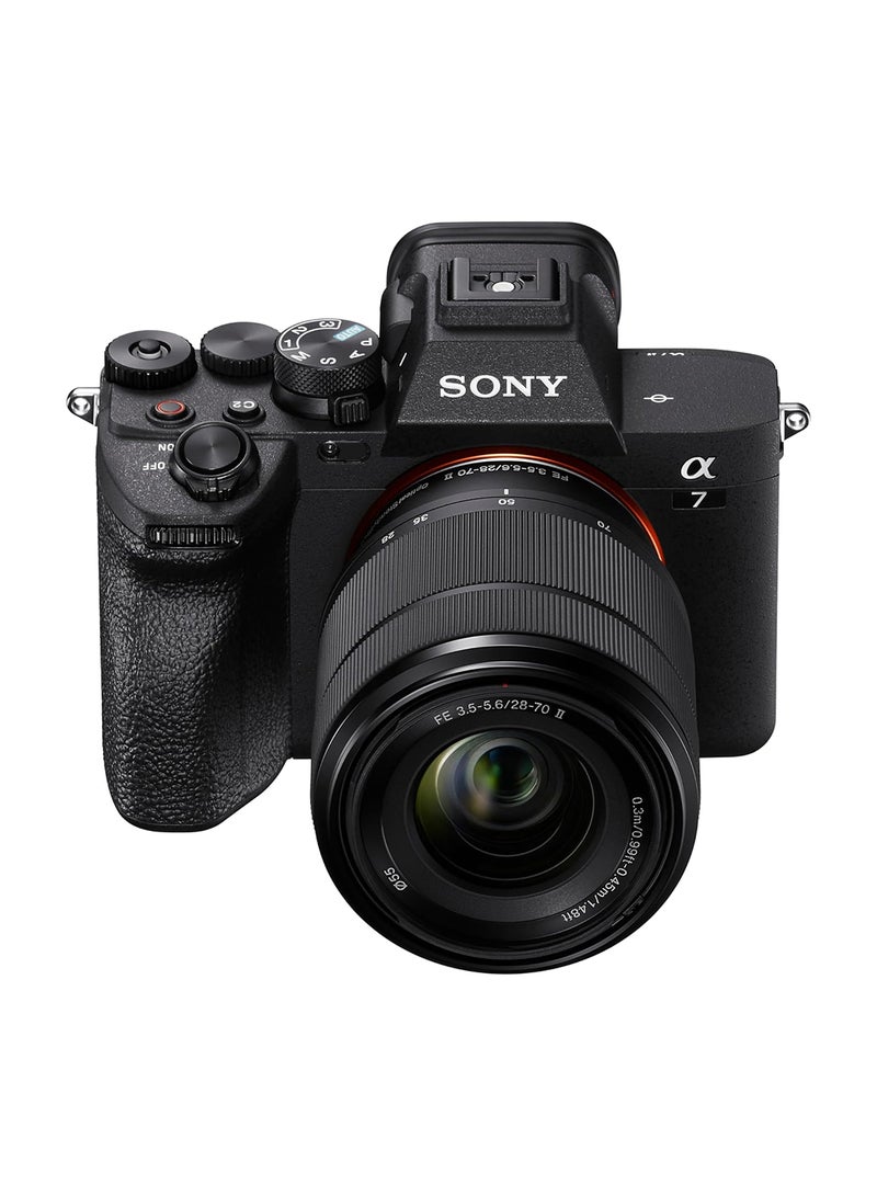 Sony Alpha 7 IV Full-Frame Mirrorless Camera Kit - 33MP, 5.5-Stop IBIS, 4K 60p with FE 28-70mm Lens (ILCE-7M4M) black - Image 1