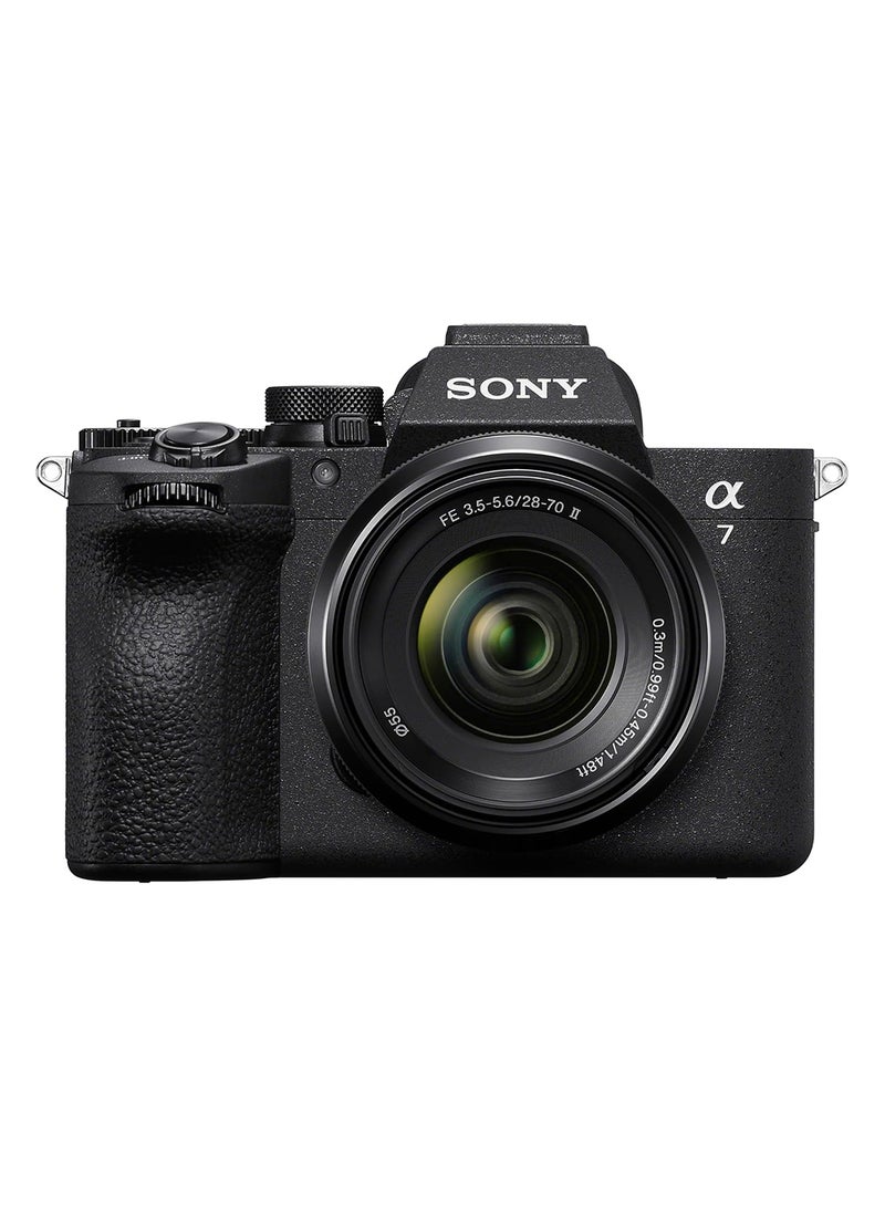 Sony Alpha 7 V Full-Frame Mirrorless Camera Kit - 33MP, 7.5-Stop IBIS, 4K with FE 28-70mm Lens (ILCE-7M5M) black - Image 1
