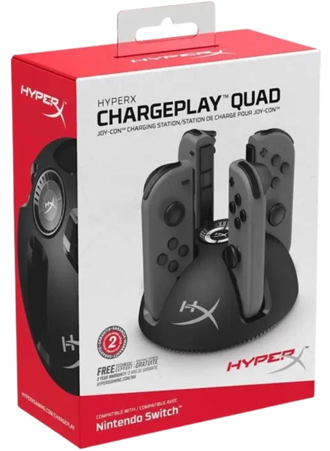 Chargeplay Quad - 4-in-1 Joy-Con Charging Station for Nintendo Switch
