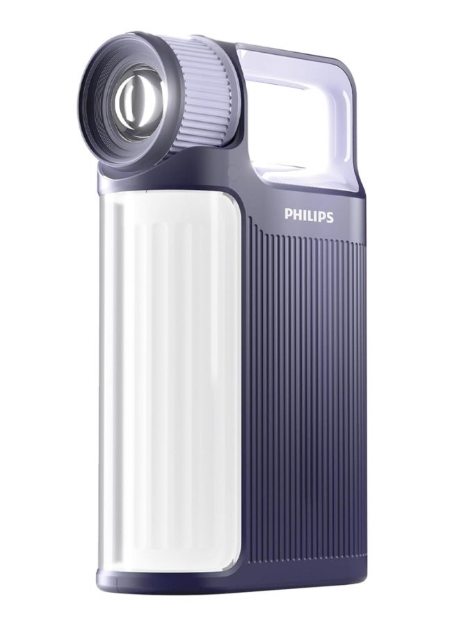 فيليبس مصباح طوارئ LED قابل لإعادة الشحن | ضوء محمول فائق السطوع | بطارية طويلة الأمد | شحن USB | هيكل من الألمنيوم المتين | ضوء للتخييم في الداخل والخارج وانقطاع التيار الكهربائي SFL3451/56 - Image 1