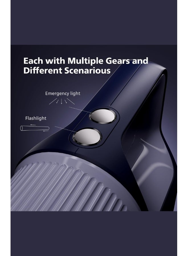 فيليبس مصباح طوارئ LED قابل لإعادة الشحن | ضوء محمول فائق السطوع | بطارية طويلة الأمد | شحن USB | هيكل من الألمنيوم المتين | ضوء للتخييم في الداخل والخارج وانقطاع التيار الكهربائي SFL3451/56 - Image 5