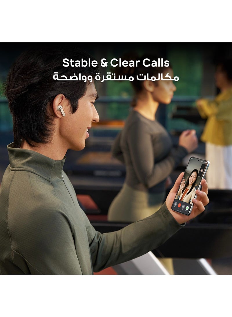 هواوي فري بودز برو 5 سماعات أذن لاسلكية، إلغاء الضوضاء بالذكاء الاصطناعي مزدوج المحرك للأعمال والمكتب، ملائمة آمنة مع صوت غامر، مكالمات مستقرة، مقاومة للماء IP57 للرياضة، عمر بطارية طويل 38 ساعة - Image 4