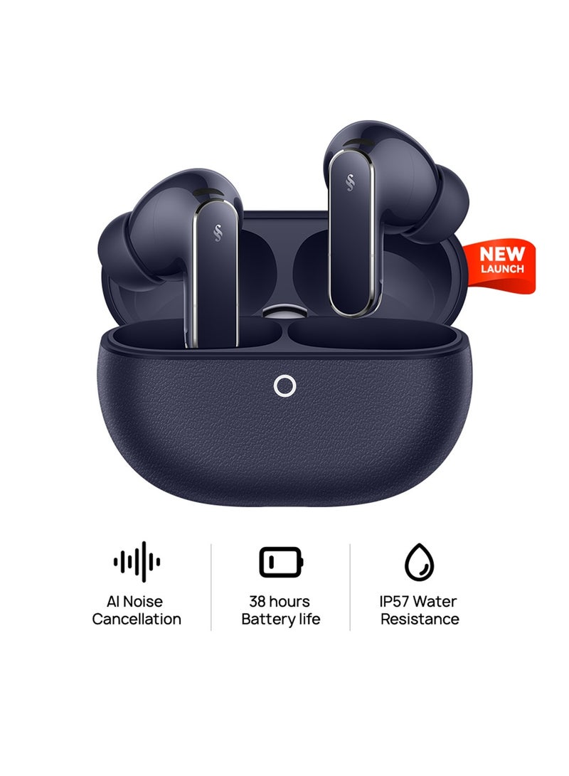 HUAWEI FreeBuds Pro 5 Wireless Earbuds, Dual-Engine AI Noise Cancellation for Business & Office, Secure Fit with Immersive Sound, Stable Calls, IP57 Waterproof for Sports, 38H Long Battery Life, blue - Image 1