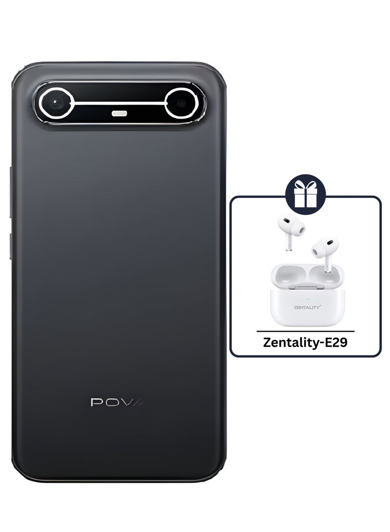 TECNO POVA Slim 5G Dual SIM Cool Black 8GB RAM 256GB 5G +  Zentality E29 Earbuds - Middle East Version - Image 2