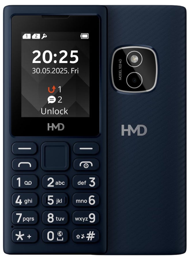 نوكيا (صانعي نوكيا) HMD 102 4G TA-1738 DS AE أزرق داكن - النسخة الشرق أوسطية - Image 1