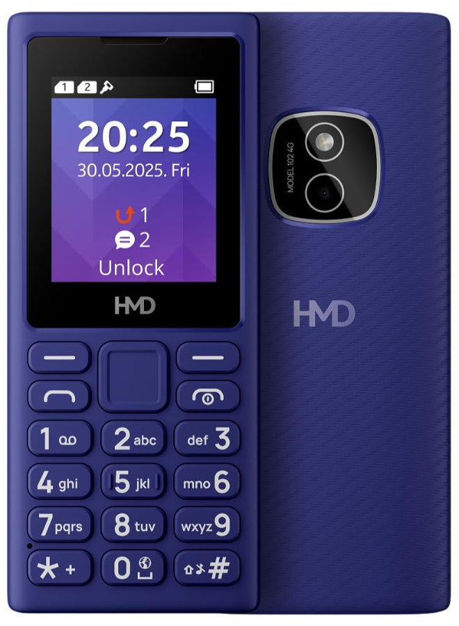 (Makers of Nokia) HMD 102 4G TA-1738 DS AE Purple - Middle East Version