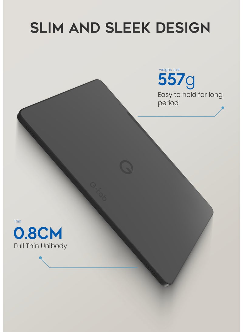 G-Tab T14 10.1-inch Non-Camera Security Tablet, 16GB RAM and 128GB Storage, Android 16, 4G Dual SIM, Octa-Core Processor, 5G WiFi, 5500mAh Battery – Camera-Free Privacy Tablet for Secure Workplaces - Image 5