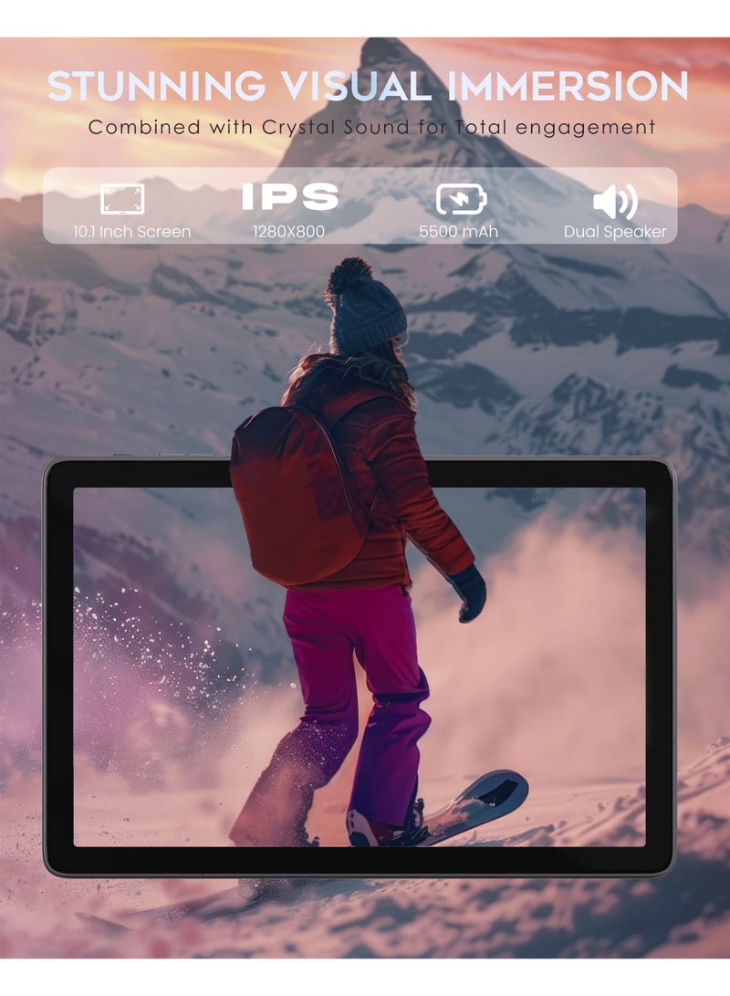 G-Tab T14 10.1-inch Non-Camera Security Tablet, 16GB RAM and 128GB Storage, Android 16, 4G Dual SIM, Octa-Core Processor, 5G WiFi, 5500mAh Battery – Camera-Free Privacy Tablet for Secure Workplaces - Image 2