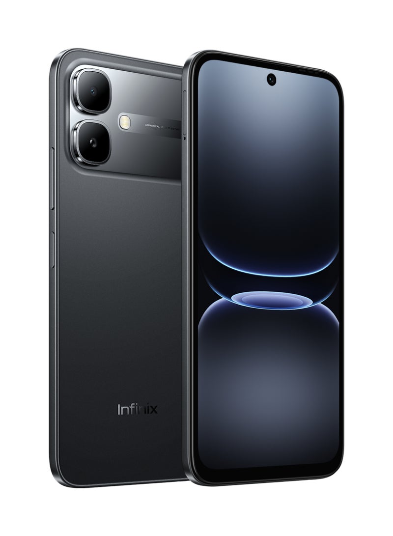 إنفينيكس Smart 20 X6840B Smartphone 128GB Storage 4GB RAM 4G LTE 6.6-inch HD+ Display 5000mAh Battery Dual Camera - Shadow Black - Image 1