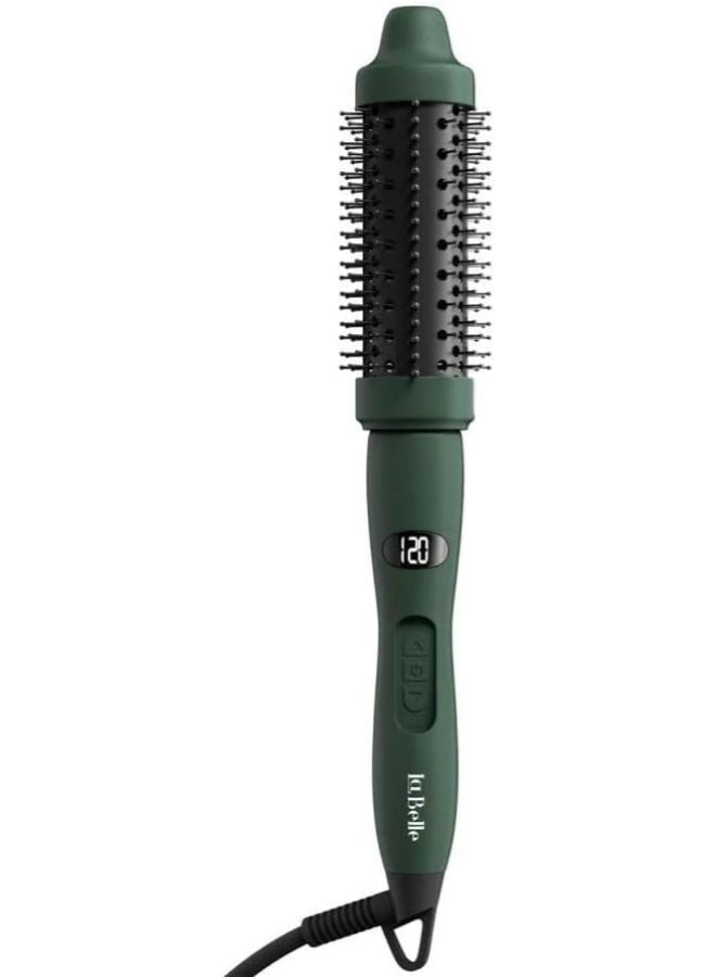 LaBelle Quiet Brush Heated Hair Styler – Green Dark Green