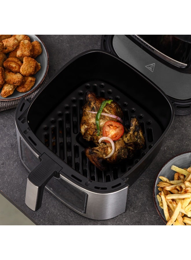 Olsenmark 12L Digital Air Fryer OMAF70441, Capacity with Basket and Rack, 80% Less Fat, Oil Free Cooking, Fry Force 360 Degree Technology 2 Years Warranty, Black and Silver 12 L 1500 W OMAF7044 black and silver - Image 5
