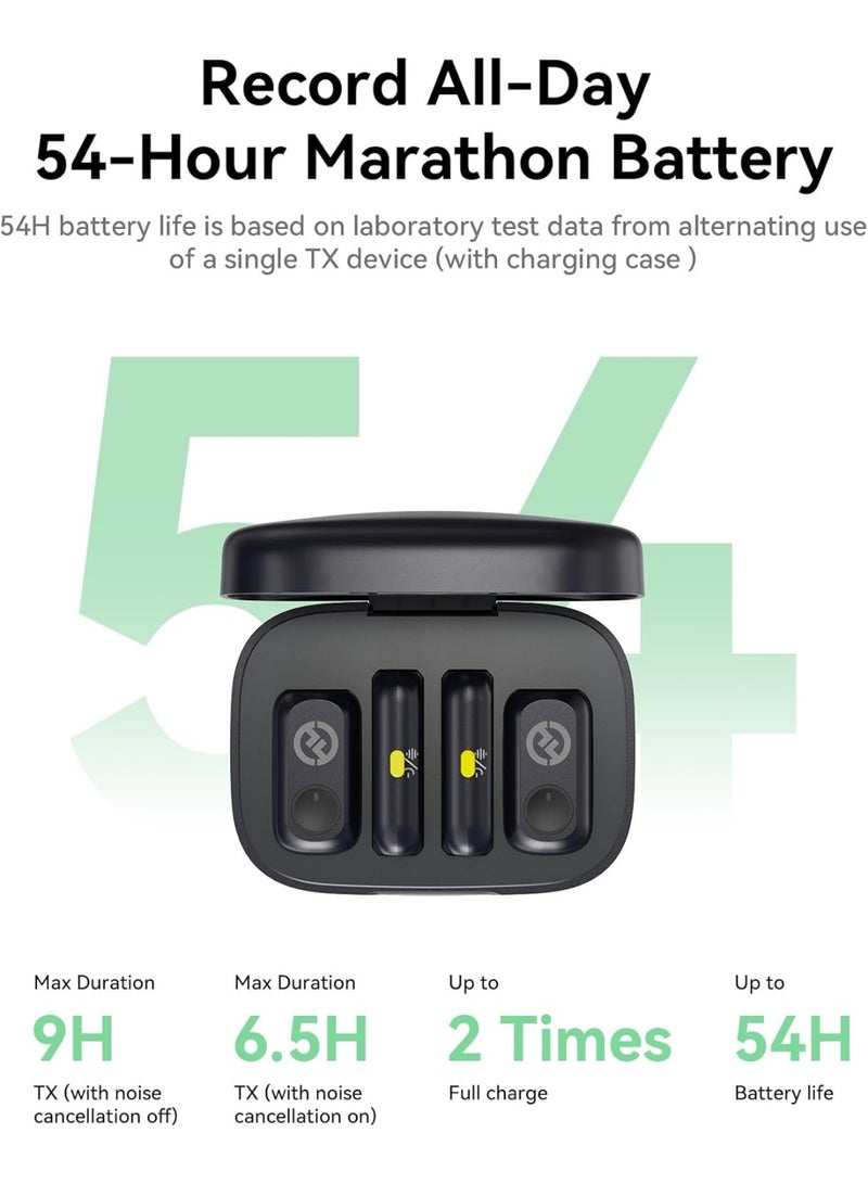 ميكروفون هولي لاند LARK A1 كومبو اللاسلكي لجهاز آيفون وأندرويد، صوت نقي، إلغاء ضوضاء ذكي بثلاث مستويات، ميكروفون مصغر مغناطيسي للتدوين، يوتيوب، بودكاست، تيك توك - view 5