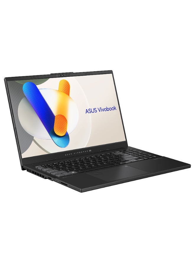 أسوس لابتوب Vivobook Pro بشاشة OLED مقاس 15.6 بوصة (2880×1620)، معالج Core Ultra 9 285H، ذاكرة وصول عشوائي 24 جيجابايت DDR5، قرص صلب SSD بسعة 1 تيرابايت، بطاقة رسومات Nvidia GeForce RTX 4050، نظام تشغيل DOS (بدون ويندوز)، يدعم اللغتين الإنجليزية والعربية، اللون أسود الإنجليزية/العربية - Image 2