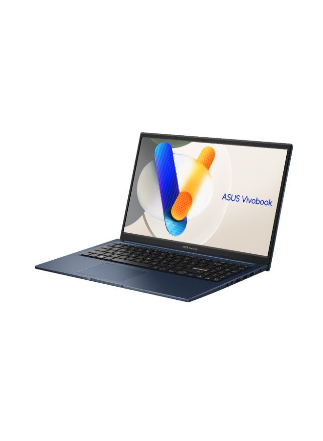 أسوس لابتوب Vivobook X1504V (إصدار مطور) بشاشة 15.6 بوصة عالية الدقة بالكامل (1920x1080)، معالج Intel Core 5-120U/ذاكرة وصول عشوائي 8 جيجابايت DDR5/قرص صلب SSD سعة 512 جيجابايت/نظام تشغيل Windows 11/ الإنجليزية/العربية - Image 2