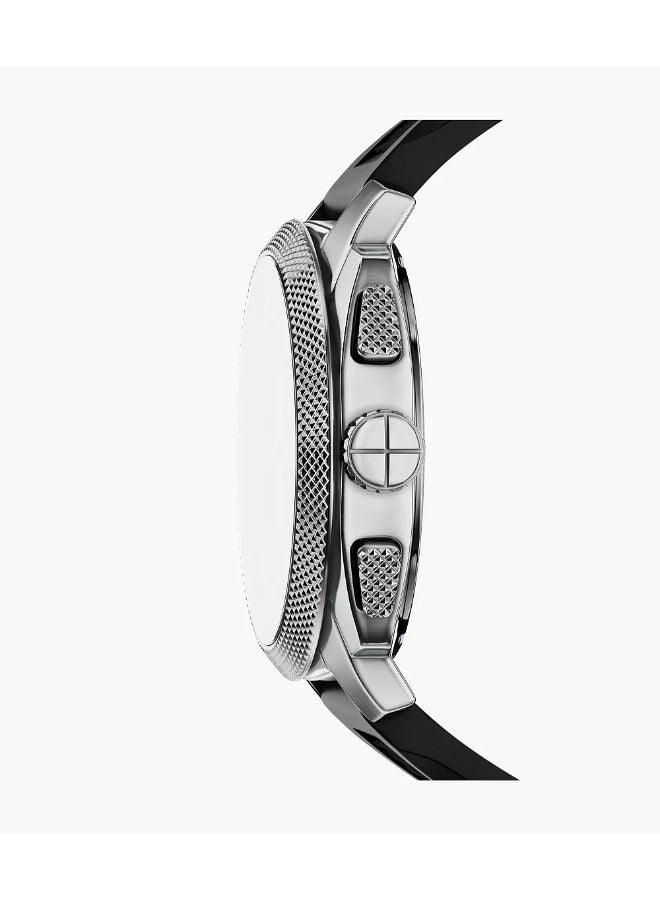 FOSSIL Men's Leather Chronograph Wrist Watch FS6145SET with Bracelet Gift Set - Image 4
