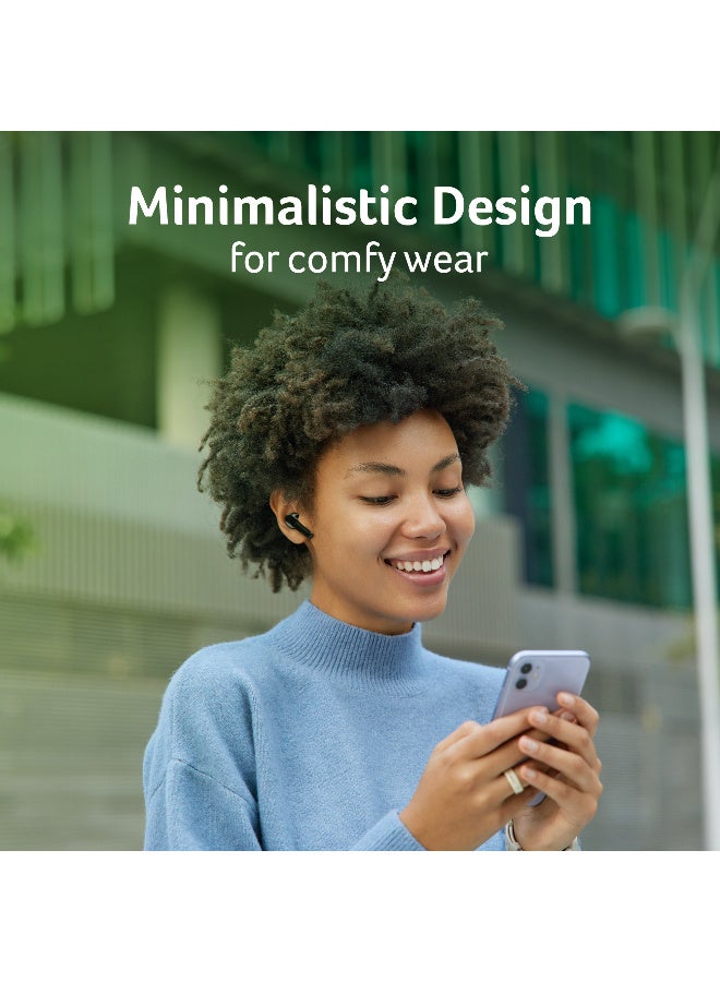 أيسر Wireless Earbuds – Transparent Design, Hi-Fi Surround Sound & Stable Connection - Universal Compatibility for iPhone, Samsung & Android - Black - Image 3