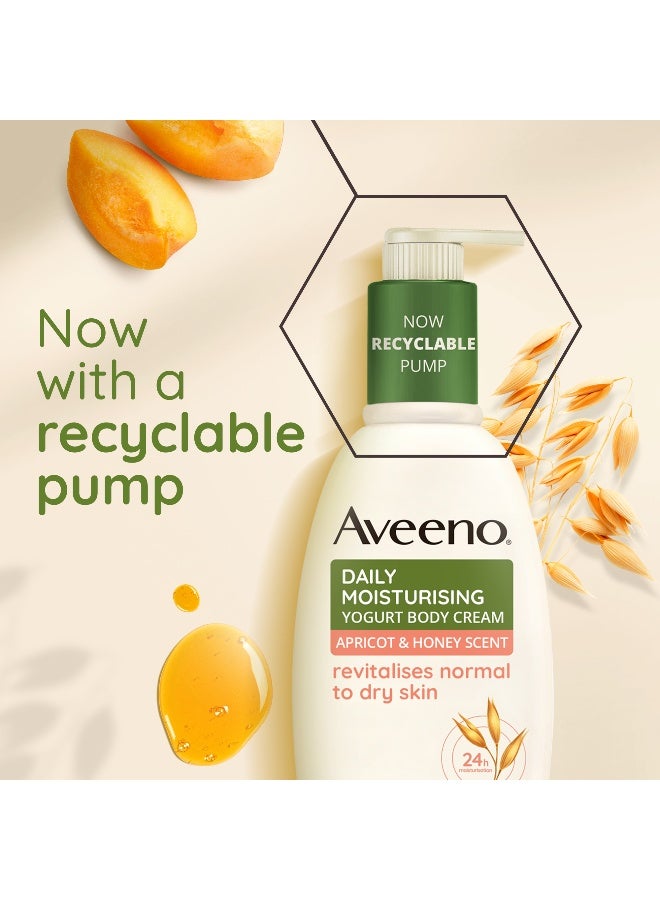 Aveeno Daily Moisturising Yogurt Body Cream, Apricot & Honey Scent, With Nourishing Oat And Greek Yogurt, Suitable For Sensitive Skin, Revitalises Normal To Dry Skin 300ml - Image 5