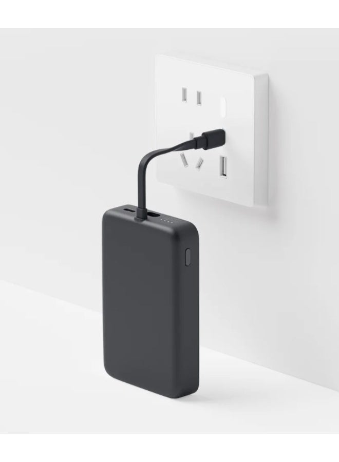 Xiaomi Magnetic Wireless Power Bank 10000 Built-in Cable 33W USB-C 7.5W Qi Wireless Charging - Grey - Image 5