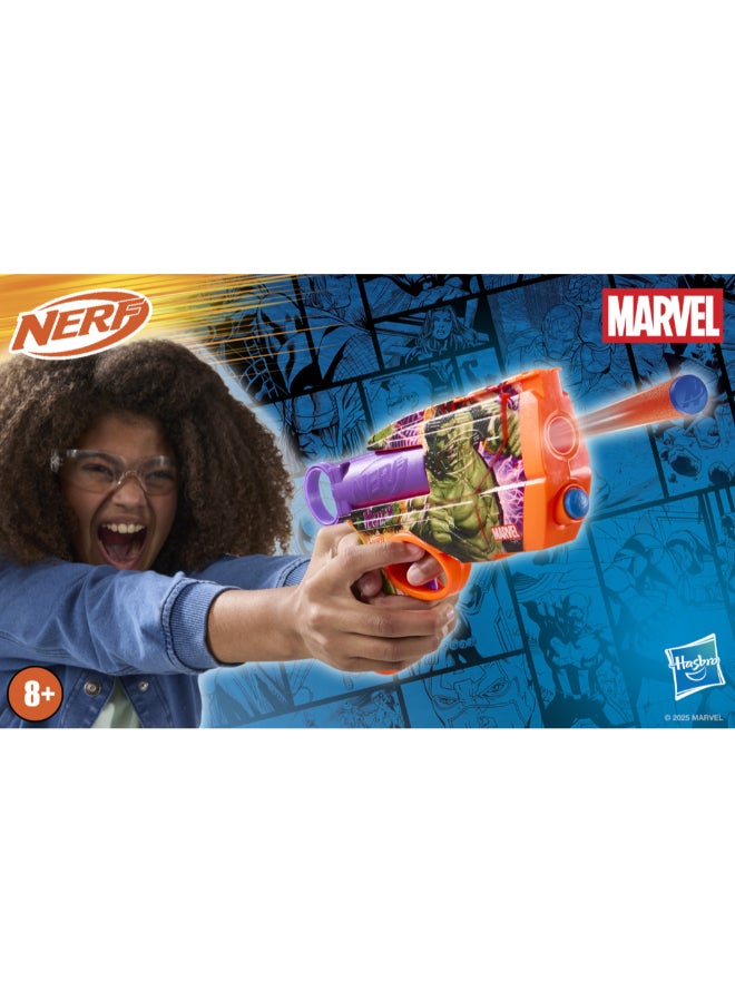 Nerf Ink Marvel Hulk  Single Fire Dart Blaster includes 4 N1 Foam Darts | 2 Dart Capacity for 8+ Years | G1922 - Image 1