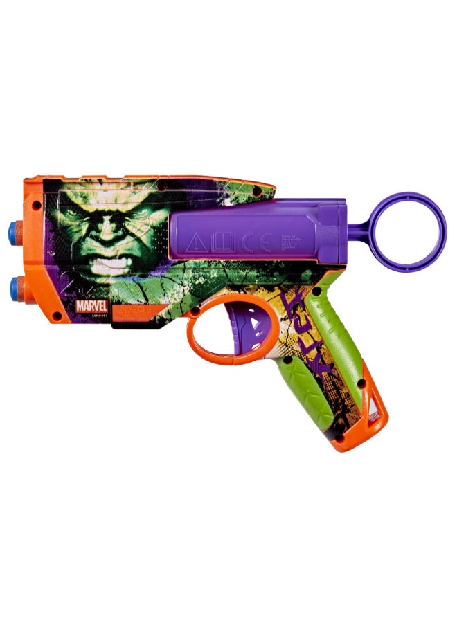 Nerf Ink Marvel Hulk  Single Fire Dart Blaster includes 4 N1 Foam Darts | 2 Dart Capacity for 8+ Years | G1922 - Image 5