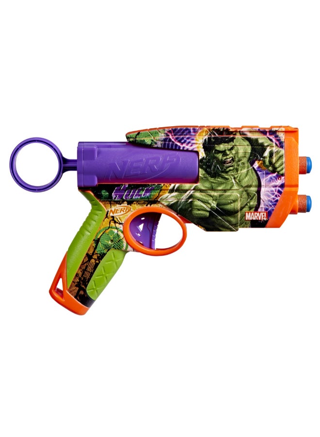 Nerf Ink Marvel Hulk  Single Fire Dart Blaster includes 4 N1 Foam Darts | 2 Dart Capacity for 8+ Years | G1922 - Image 4