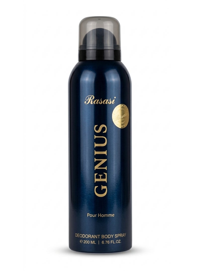 Genius Pour Homme Deodorant Body Spray 200ml
