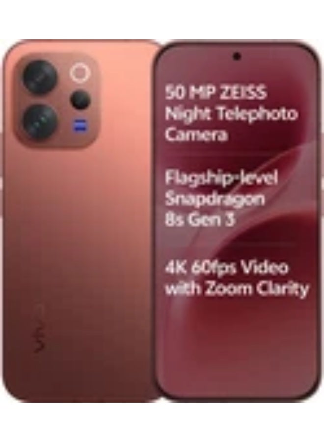vivo V70 Dual SIM Matte Brown 12GB RAM 256GB 5G- Middle East Version - Image 2